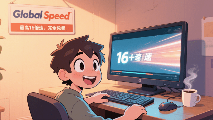 视频最快16倍速播放！更适合当代大学生体质的视频倍速神器，支持网盘倍速、刷部分网课 Global Speed-爱学吧资源网-免费高质量素材资源分享站