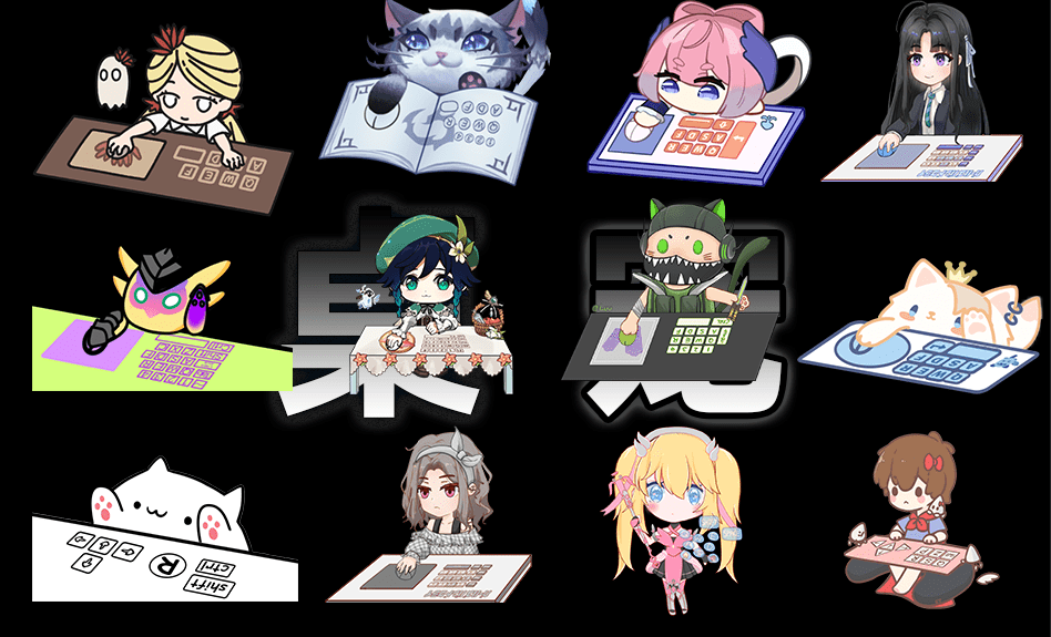 爆火全网！可爱桌宠萌宠小工具来啦，附带超全皮肤，轻松映射键盘鼠标，开源免费全平台可用 BongoCat-爱学吧资源网-免费高质量素材资源分享站